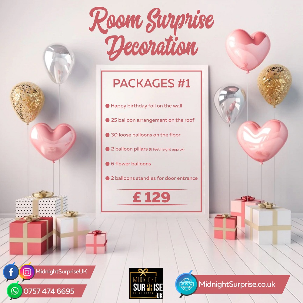 Room Decoration Package-2 – Midnight Suprise