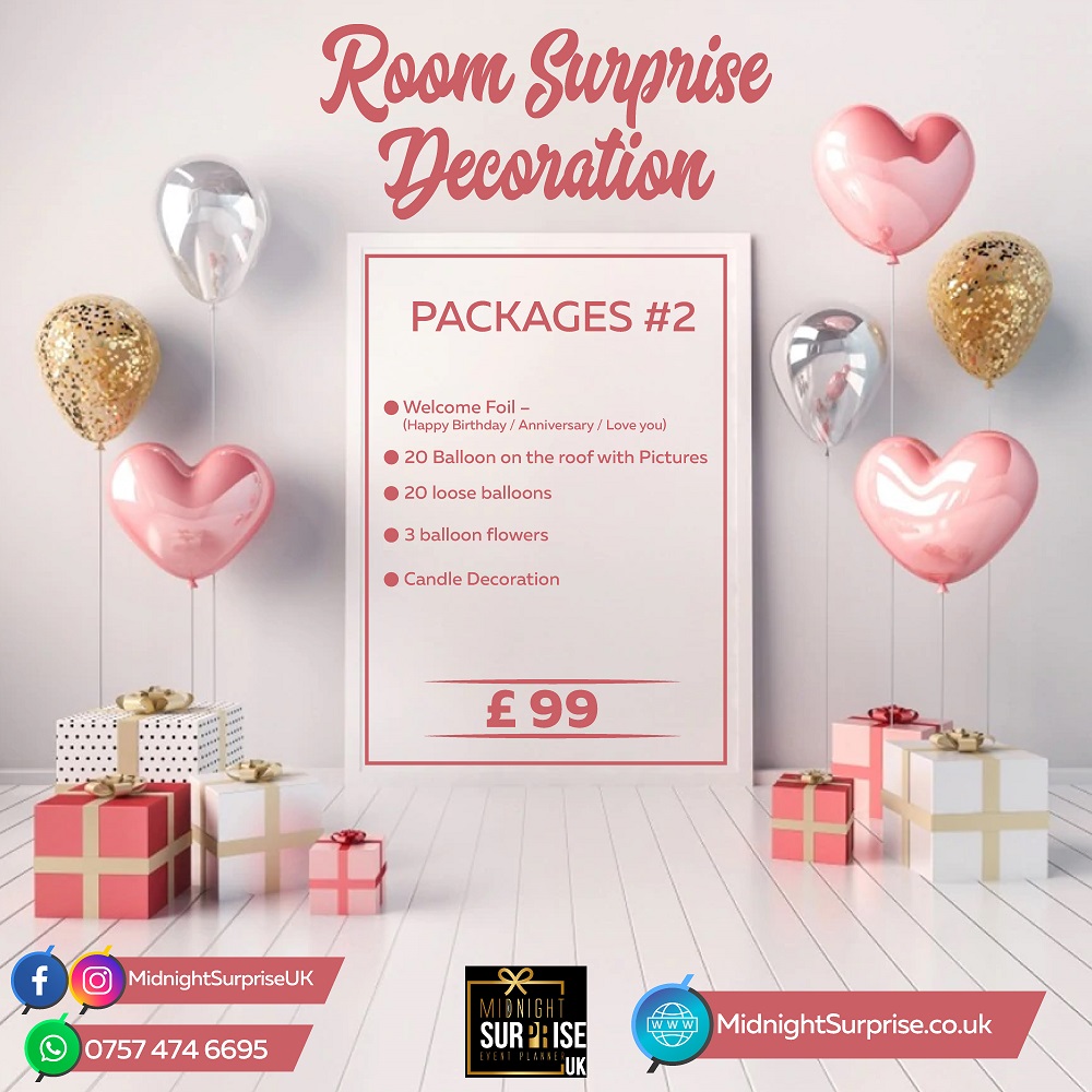 Room Decoration Package-1 – Midnight Suprise